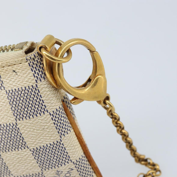 LOUIS VUITTON Damier Azur Pochette Mira MM Accessoire etui N60027 Auth bs34317A