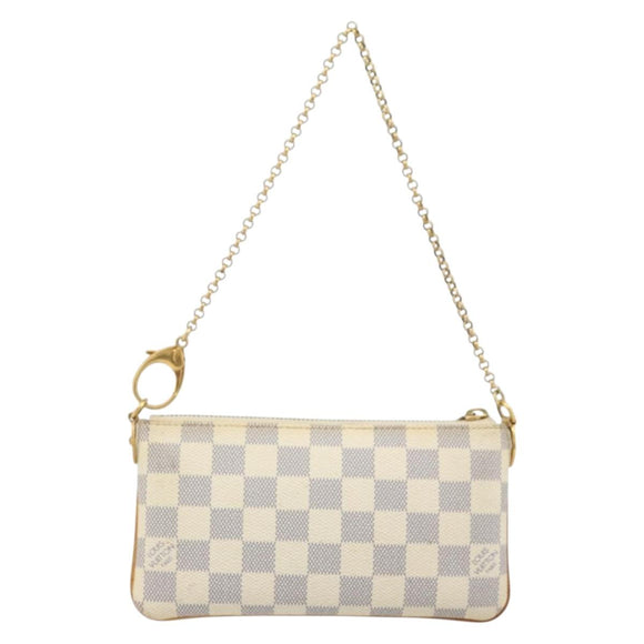 LOUIS VUITTON Damier Azur Pochette Mira MM Accessoire etui N60027 Auth bs34317A