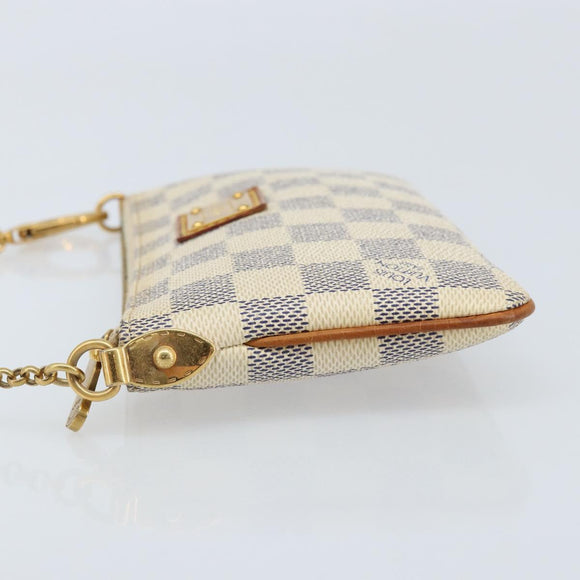 LOUIS VUITTON Damier Azur Pochette Mira MM Accessoire etui N60027 Auth bs34317A