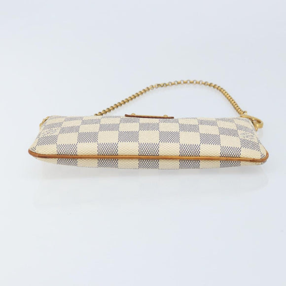 LOUIS VUITTON Damier Azur Pochette Mira MM Accessoire etui N60027 Auth bs34317A