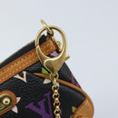 LOUIS VUITTON Multicolor Pochette Mira PM Pouch Black M60099 LV Auth bs34318A-14