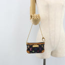 LOUIS VUITTON Multicolor Pochette Mira PM Pouch Black M60099 LV Auth bs34318A-22