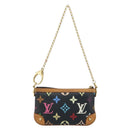 LOUIS VUITTON Multicolor Pochette Mira PM Pouch Black M60099 LV Auth bs34318A-3