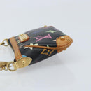 LOUIS VUITTON Multicolor Pochette Mira PM Pouch Black M60099 LV Auth bs34318A-5