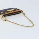 LOUIS VUITTON Multicolor Pochette Mira PM Pouch Black M60099 LV Auth bs34318A-7