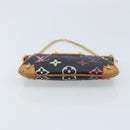 LOUIS VUITTON Multicolor Pochette Mira PM Pouch Black M60099 LV Auth bs34318A-9