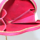 LOUIS VUITTON Vernis Porte Monnaie Coeur Coin Purse Rose Pop M93657 Auth bs34319-17