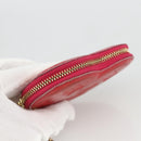 LOUIS VUITTON Vernis Porte Monnaie Coeur Coin Purse Rose Pop M93657 Auth bs34319-6