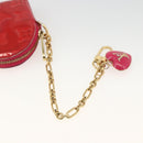 LOUIS VUITTON Vernis Porte Monnaie Coeur Coin Purse Rose Pop M93657 Auth bs34319-7