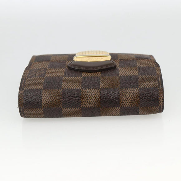LOUIS VUITTON Damier Ebene Portefeuille Joy Bifold Wallet N60034 LV Auth bs34321