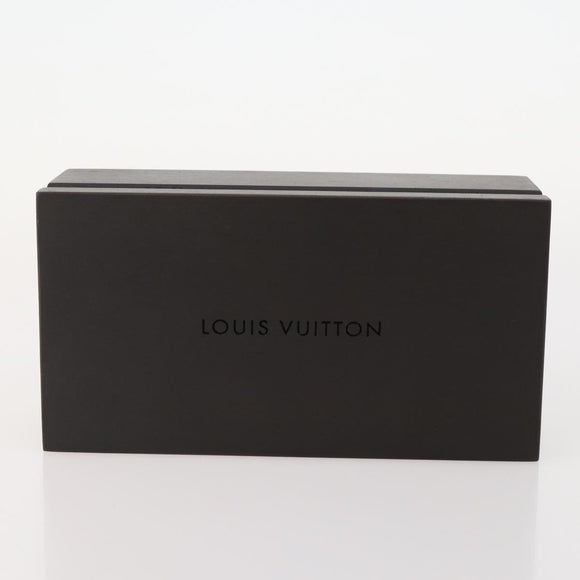 LOUIS VUITTON Case Set Pen Metal Wood Brown LV Auth bs34322