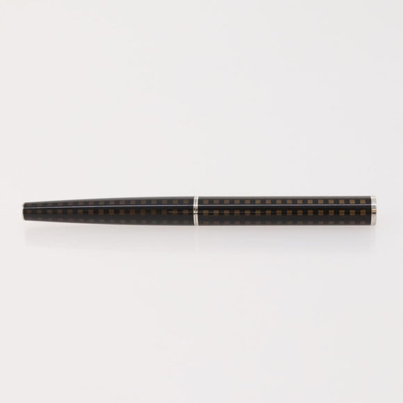 LOUIS VUITTON Case Set Pen Metal Wood Brown LV Auth bs34322