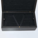 LOUIS VUITTON Case Set Pen Metal Wood Brown LV Auth bs34322-22