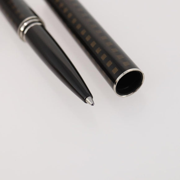 LOUIS VUITTON Case Set Pen Metal Wood Brown LV Auth bs34322