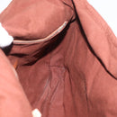 HERMES Fourre Tout Shoulder Bag Cotton Brown Silver Auth bs34324-21