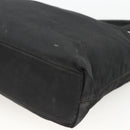 PRADA Hand Bag Nylon Black Silver Auth bs34325-9