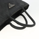 PRADA Hand Bag Nylon Black Silver Auth bs34325-7