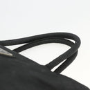 PRADA Hand Bag Nylon Black Silver Auth bs34325-8