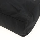 PRADA Chain Tote Bag Nylon Black Silver Auth bs34326-17