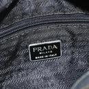 PRADA Chain Tote Bag Nylon Black Silver Auth bs34326-21