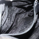 PRADA Chain Tote Bag Nylon Black Silver Auth bs34326-25