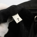 PRADA Chain Tote Bag Nylon Black Silver Auth bs34326-12