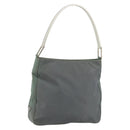 PRADA Shoulder Bag Nylon Green Silver Auth bs34327-1