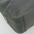 PRADA Shoulder Bag Nylon Green Silver Auth bs34327-14