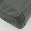 PRADA Shoulder Bag Nylon Green Silver Auth bs34327-16