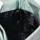 PRADA Shoulder Bag Nylon Green Silver Auth bs34327-19