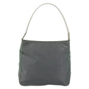 PRADA Shoulder Bag Nylon Green Silver Auth bs34327-13