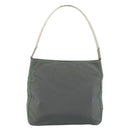 PRADA Shoulder Bag Nylon Green Silver Auth bs34327-2