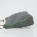 PRADA Shoulder Bag Nylon Green Silver Auth bs34327-4