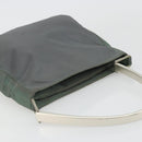 PRADA Shoulder Bag Nylon Green Silver Auth bs34327-6