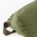 PRADA Shoulder Bag Nylon Green Silver Auth bs34328-17