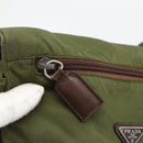 PRADA Shoulder Bag Nylon Green Silver Auth bs34328-19