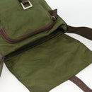 PRADA Shoulder Bag Nylon Green Silver Auth bs34328-10