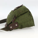 PRADA Shoulder Bag Nylon Green Silver Auth bs34328-3