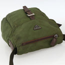 PRADA Shoulder Bag Nylon Green Silver Auth bs34328-6