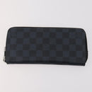 LOUIS VUITTON Damier Grafitte Long Wallet 2 Set Black LV Auth bs34330-10