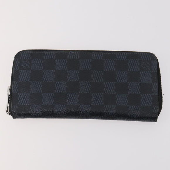LOUIS VUITTON Damier Grafitte Long Wallet 2 Set Black LV Auth bs34330