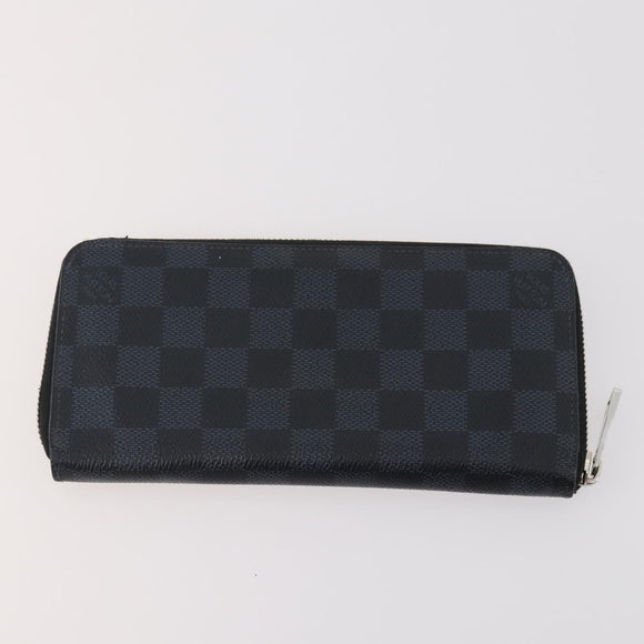 LOUIS VUITTON Damier Grafitte Long Wallet 2 Set Black LV Auth bs34330