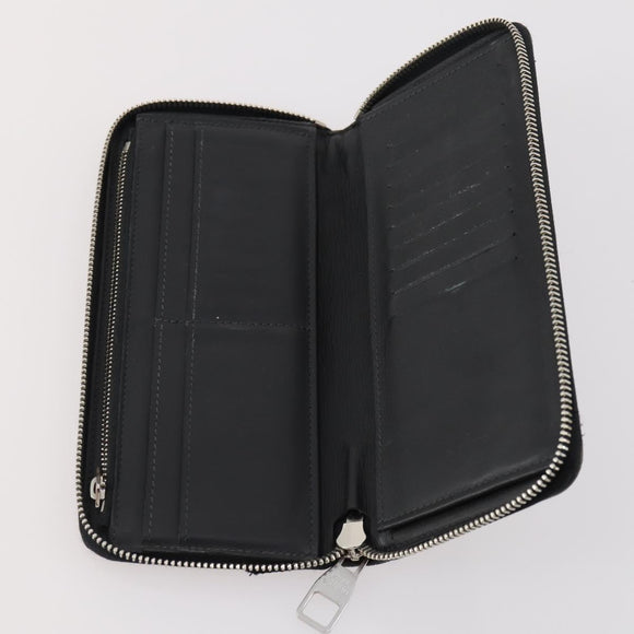 LOUIS VUITTON Damier Grafitte Long Wallet 2 Set Black LV Auth bs34330