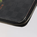 LOUIS VUITTON Damier Grafitte Long Wallet 2 Set Black LV Auth bs34330-7