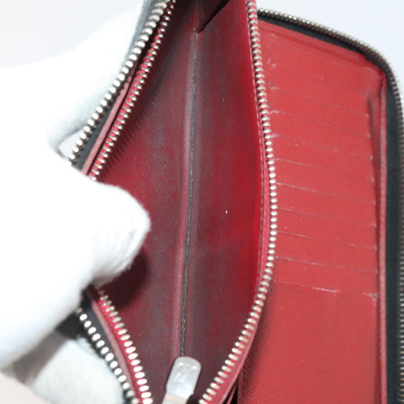 LOUIS VUITTON Damier Grafitte Long Wallet 2 Set Black LV Auth bs34330