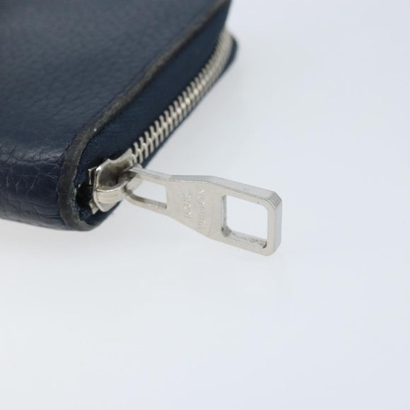 LOUIS VUITTON Wallet Vertical Taurillon Clemence Leather M58823 Auth bs34331
