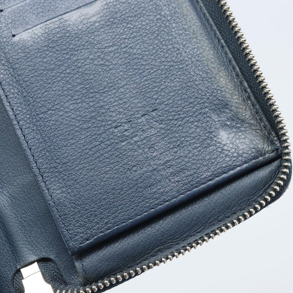 LOUIS VUITTON Wallet Vertical Taurillon Clemence Leather M58823 Auth bs34331