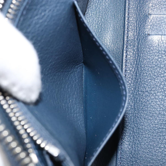 LOUIS VUITTON Wallet Vertical Taurillon Clemence Leather M58823 Auth bs34331