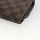 LOUIS VUITTON Damier Ebene Portefeuille Sistina Long Wallet N61747 Auth bs34333-15