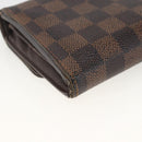 LOUIS VUITTON Damier Ebene Portefeuille Sistina Long Wallet N61747 Auth bs34333-16